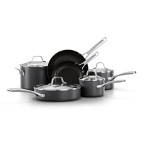 Paula Deen 12pc Metallic Aluminum Belly Shape Cookware Set BLACK