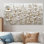 Carlton - Wildflowers Wall Art - Art mural traditionnel pour le salon, 4 pièces