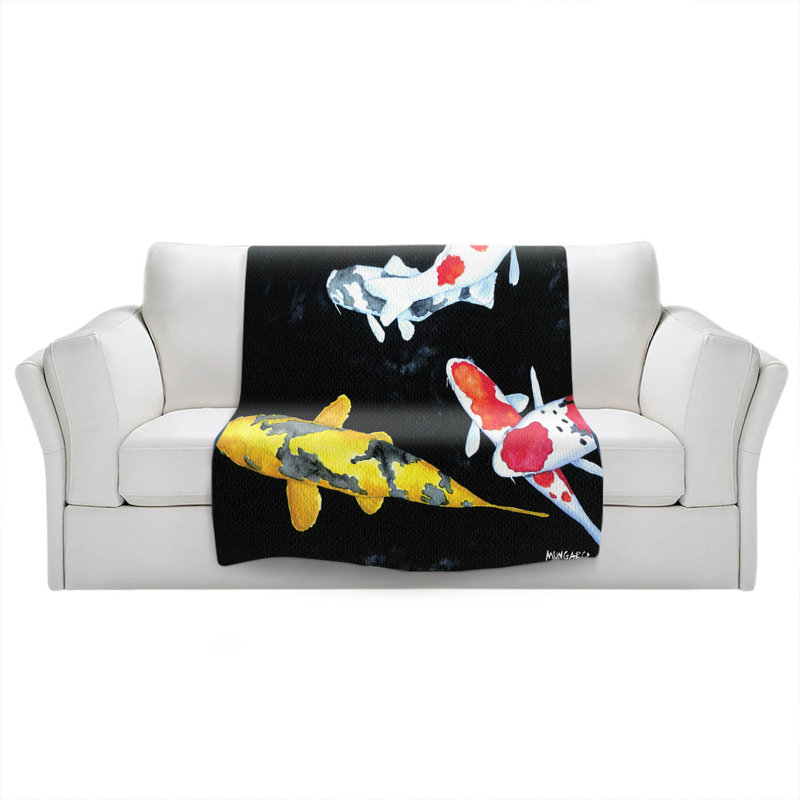  Couverture Koi 3, 68 po x 80 po
