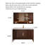 Nouveau meuble-lavabo en chêne de style chinois avec lavabo en céramique intégré