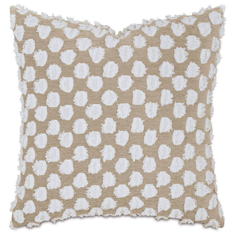Coussin Luton Fil Coupe, Blé, Carré 24 po