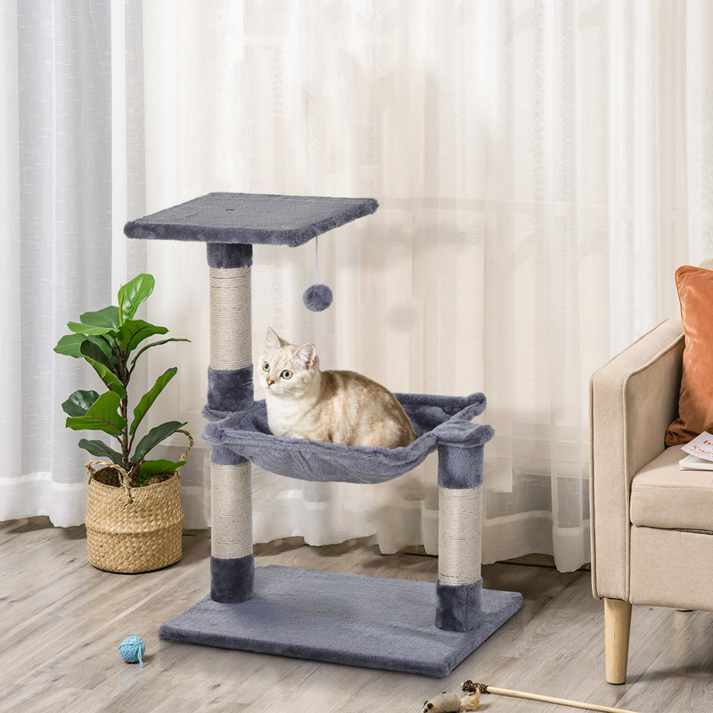 70cm H Cat Tree, Grey