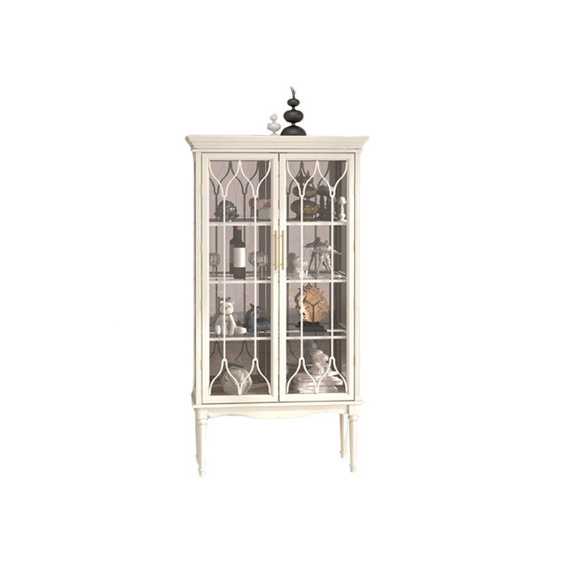 Bibliothèque en verre European Light Luxury, Blanc