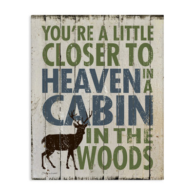 "Closer to Heaven in a Cabin", art mural sur toile par Stephanie Workman Marrott