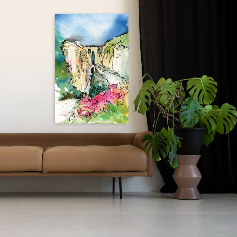 Paysage secret contemporain caché secret, H 48 po x l 32 po
