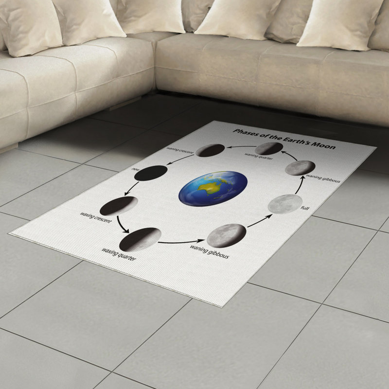 Tapis décoratif en fibre de polyester à haute densité, Rectangle— 4 pi x 5 pi 8 po