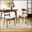 Ensemble de chaises de salle à manger en tissu confortable avec structure en bois stable pour les petits espaces et un assemblage facile-2058946236-2058946240