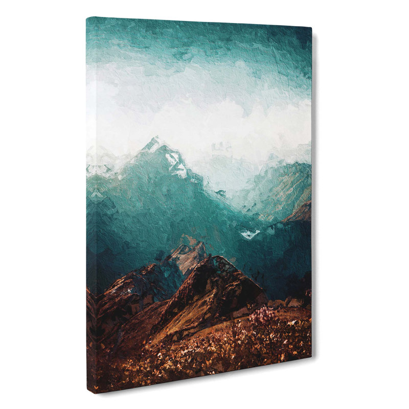 Mountains in Weissbad Switzerland - Wrapped Canvas, 50cm H x 35cm W x 3cm D