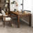 Nut-brown Rectangular Solid Wood desk-1278940186