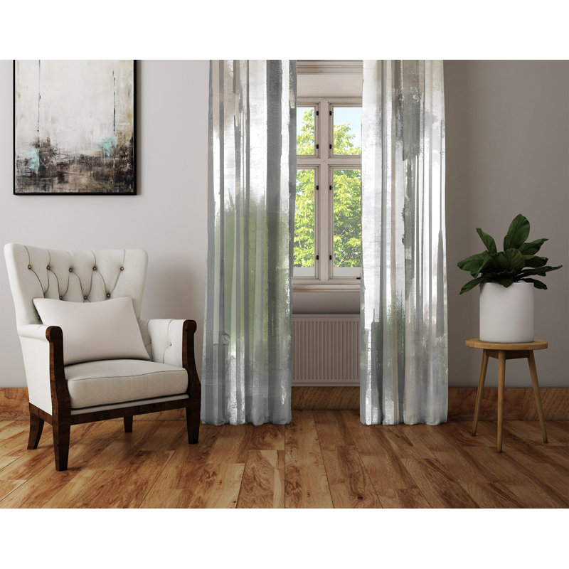Cadmar Semi Sheer Curtain Pair, 20" W x 52" L