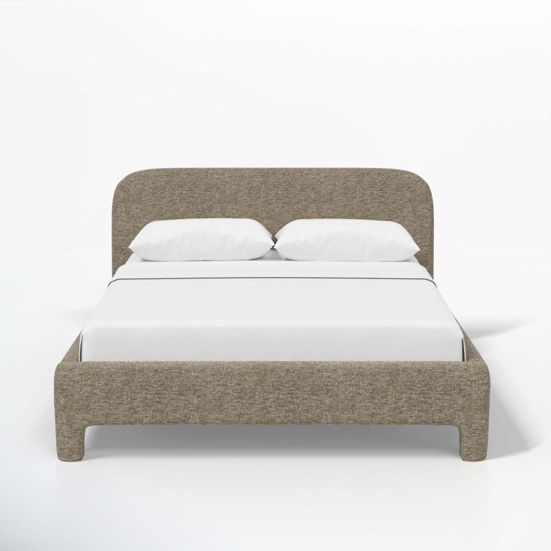Illy Upholstered Standard Bed, California King, Milsap Granite Sustain® Tweed