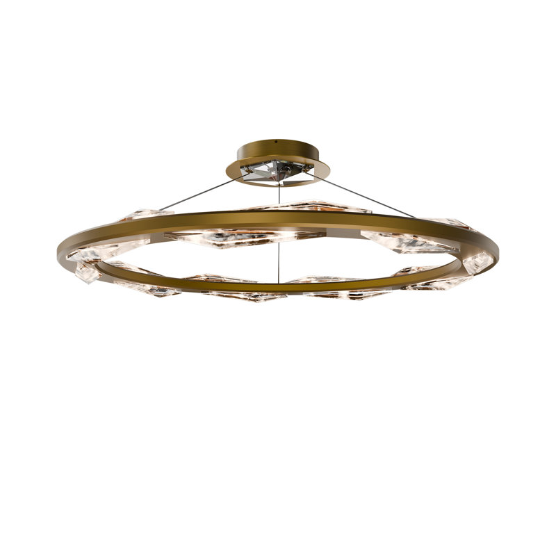 Bauble 18 - Light LED Pendant, Aged Brass