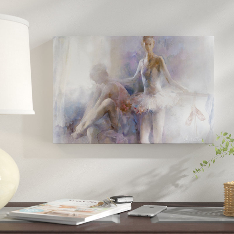 «Ballerinas», reproduction sur toile, H 12 po x l 18 po x P 1,5 po, Toile tendue, Pas de tapis