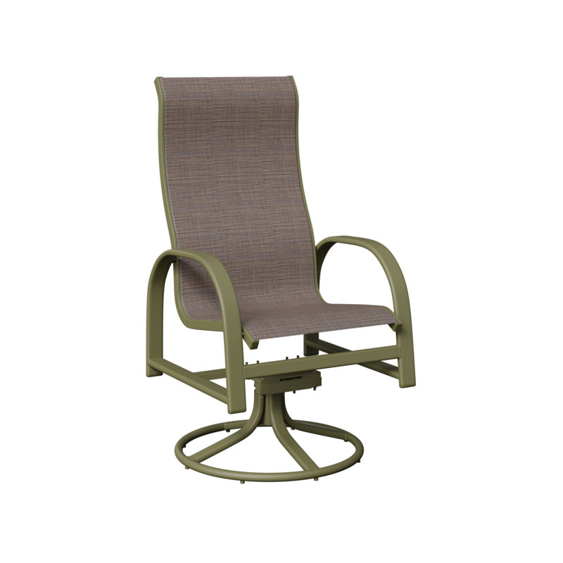 Chaise de salle à manger pivotante Amma, Bleu cadet Shelby, Vert sauge