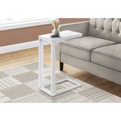 Table moderne, en forme de C, bout, côté, collation, salon, chambre à coucher, contemporain