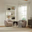 Fauteuil d'appoint pivotant Ginevra, pivotant sur 360 degrés avec coussin en mousse haute densité et tissu facile à nettoyer pour un confort et un style ultimes-1169445125