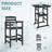 3 Piece Outdoor Adirondack Bar Chairs And Table-1265557293