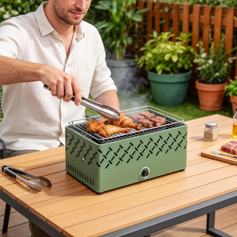Outsunny 45.5cm W Portable Charcoal Grill