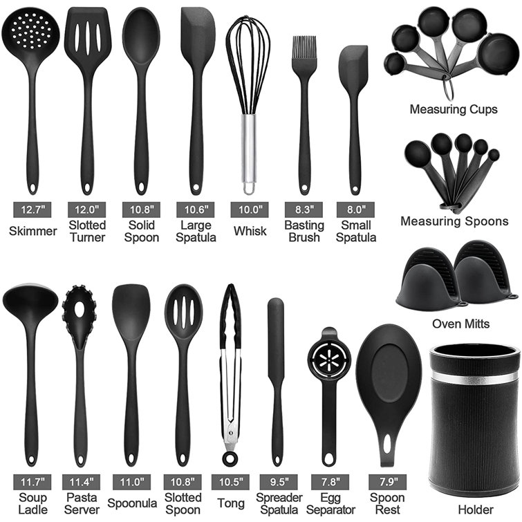  Stainless steel kitchen utensil set, 28 pcs kitchen