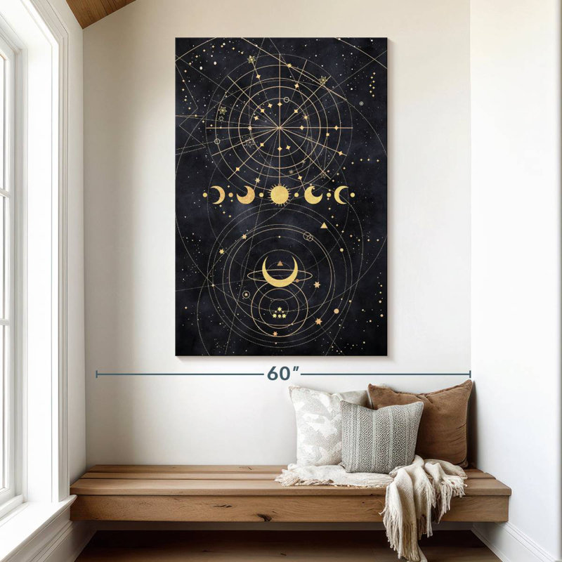Adella Perpetual Moon Phases, 51" H x 34" W
