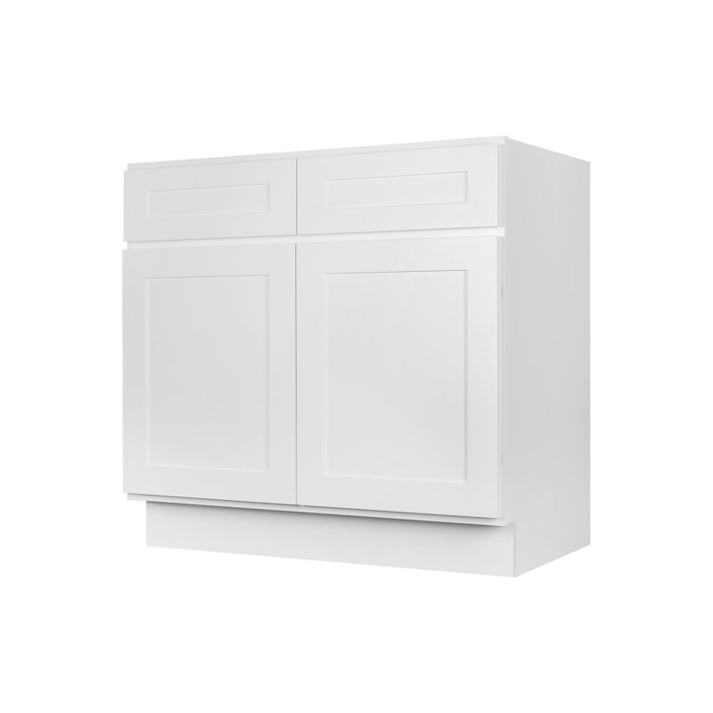 Base de meuble-lavabo blanc Koville VSB3621, H 34,5 po x l 36 po