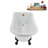 58" Streamlin Clawfoot Tub,Tray,Drain, Clawfeet-101628926-102219863