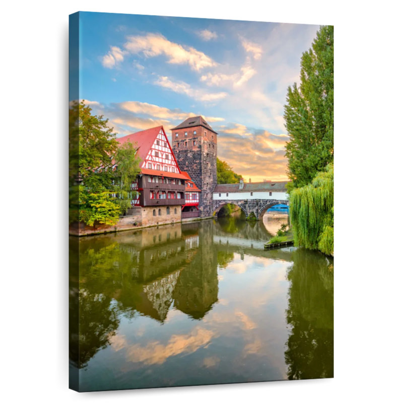 Le pont du pendu Aime à Nurmberg, H 36 po x l 24 po