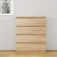 Modern Handle-Free 4-Drawer Storage Chest for Clutter-Free Living-848706316
