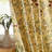 HLC.ME Florence Floral & Birds Patterned Window Back Tab Rod Pocket Curtains Bedroom - Light Blocking Darkening Window Panels, Set of 2 (Mustard Yellow, 52 W x 108 L)-115963528-115963526