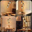3‑Light Smoked Grey Glass Kitchen Island Pendant