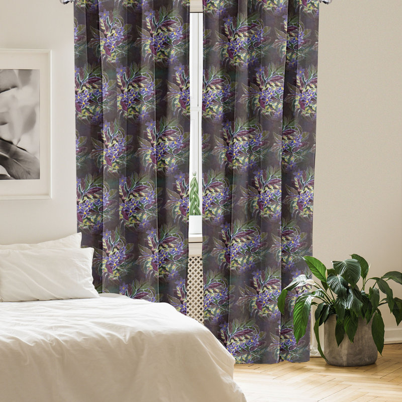 Semi Sheer Curtain Pair, 28" W x 63" L