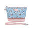Pochette Peanuts SNOOPY Bowtie avec sangle amovible, breloque Snoopy Bowtie, trousse de maquillage doublée en polyester