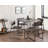 Montreal Solid Wood Top Metal Base Dining Table