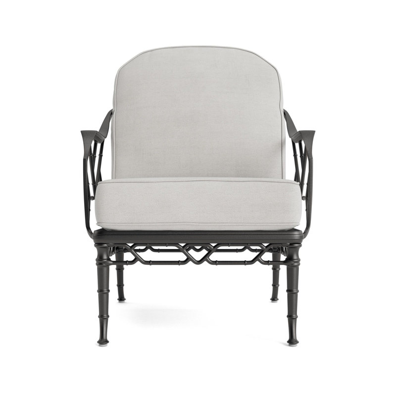 Calcutta Outdoor Lounge Chair, Fusion Dove, Textured Pewter