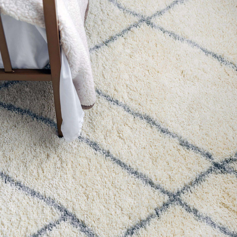 Striped Indoor Rug, Square 4'1"
