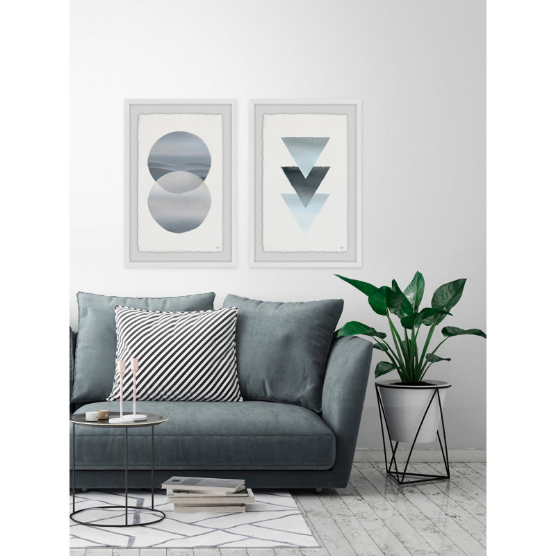 « dark lights light diptych », ensemble de 2 reproductions de peintures à l’aquarelle encadrées, H 24 po x l 16 po x L 1,5 po