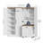 20 Pair Shoe Storage Organizer with Adjustable Shelves, Doors, and Lockable Casters