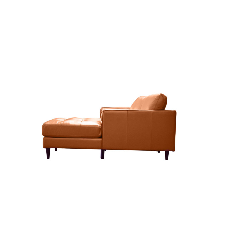 Canapé modulaire en cuir Josselynn, Orienté à gauche (vu de face)