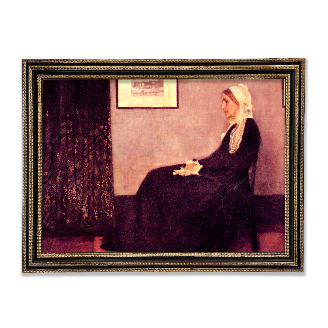 Gerahmtes Leinwandbild Whistlers Mother von Whistler