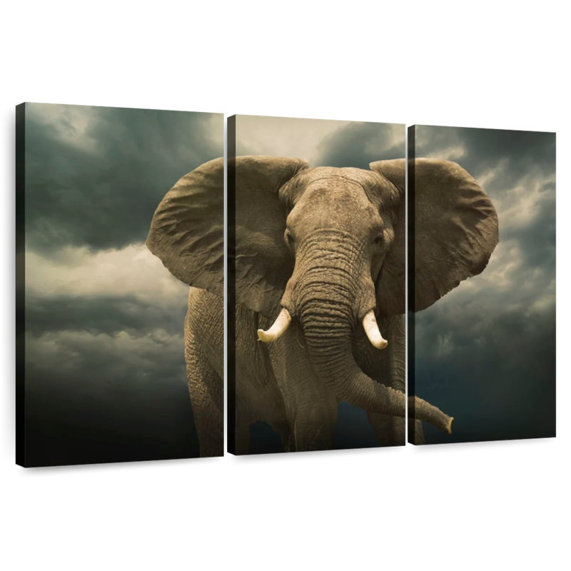 Brampt Male Elephant, 24" H x 38" W