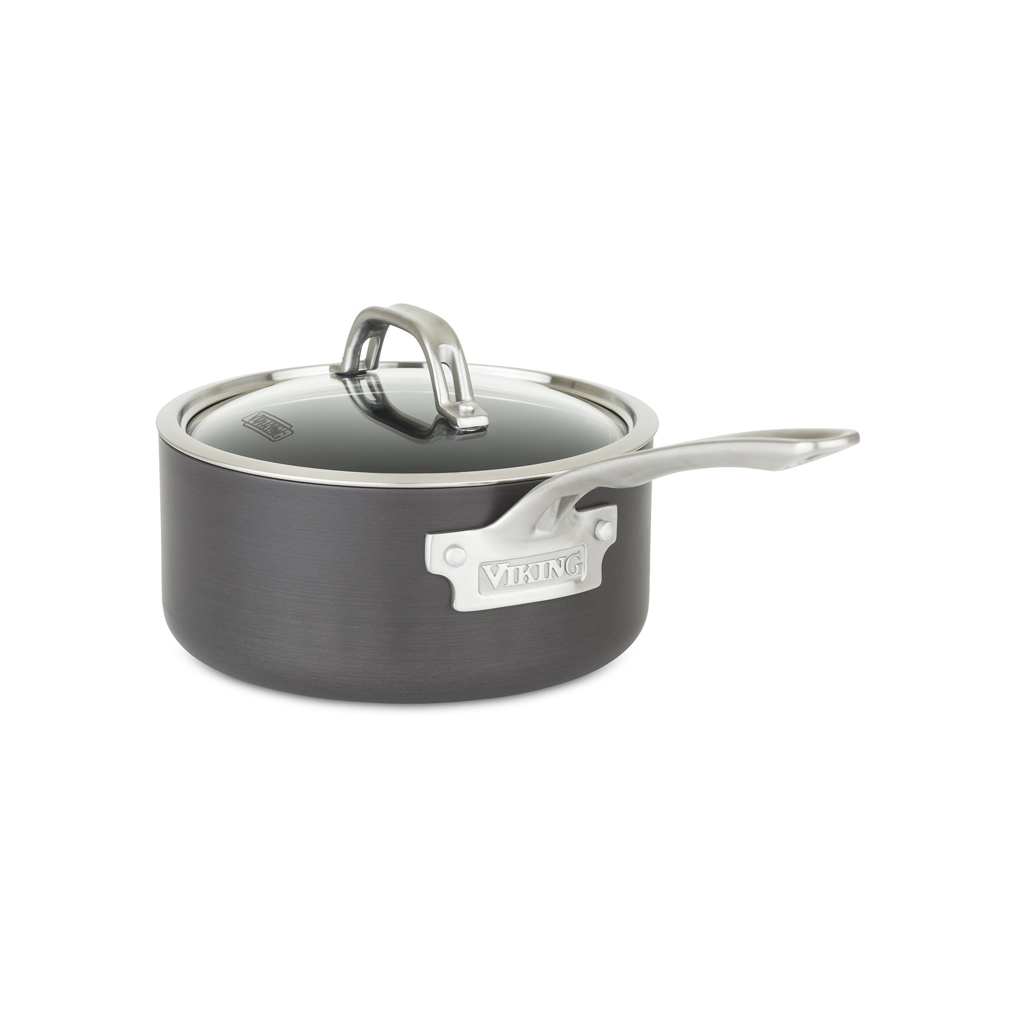Viking Hard Anodized Nonstick Saucepan with Lid, 3 qt.