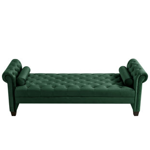 Velvet Upholstered Bench