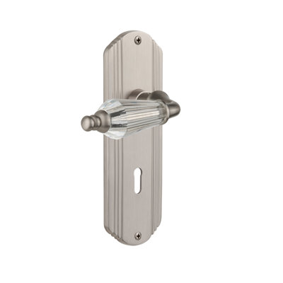 Parlour Door Lever with Deco Plate