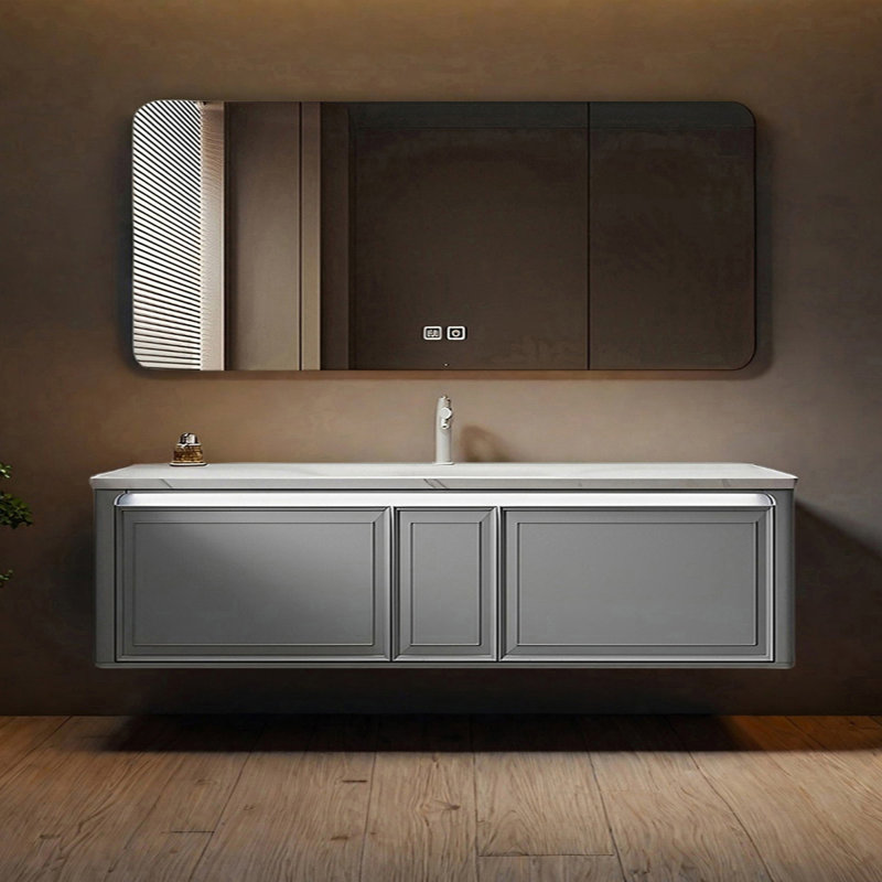 Armoire de salle de bain française, H 19,68 po x l 74,8 po x P 19,68 po
