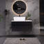 Petit meuble-lavabo flottant avec lavabo