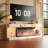 70" Modern TV Stand with Electric Fireplace Included for 80" TVs, LED TV Console & Entertainment Center with Storage-503837836