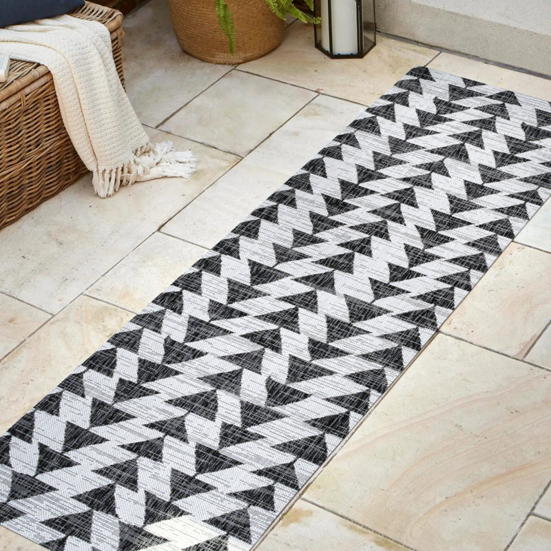 Tapis intérieur / extérieur Wydmire, Tapis de couloir 2 pi 2 po x 8 pi