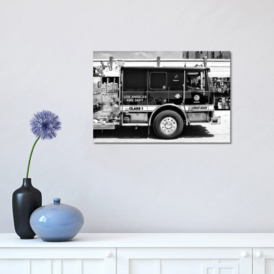 Venice Beach Fire Truck 1 Piece Wrapped Canvas Wall Art