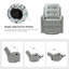 Fauteuil inclinable manuel berçant pivotant de 27,2 po de large Hayti (ensemble de 2)-1857023850