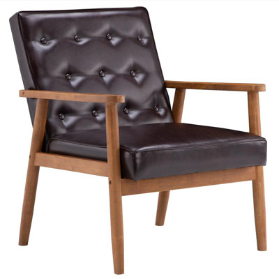 Faux Leather Armchair